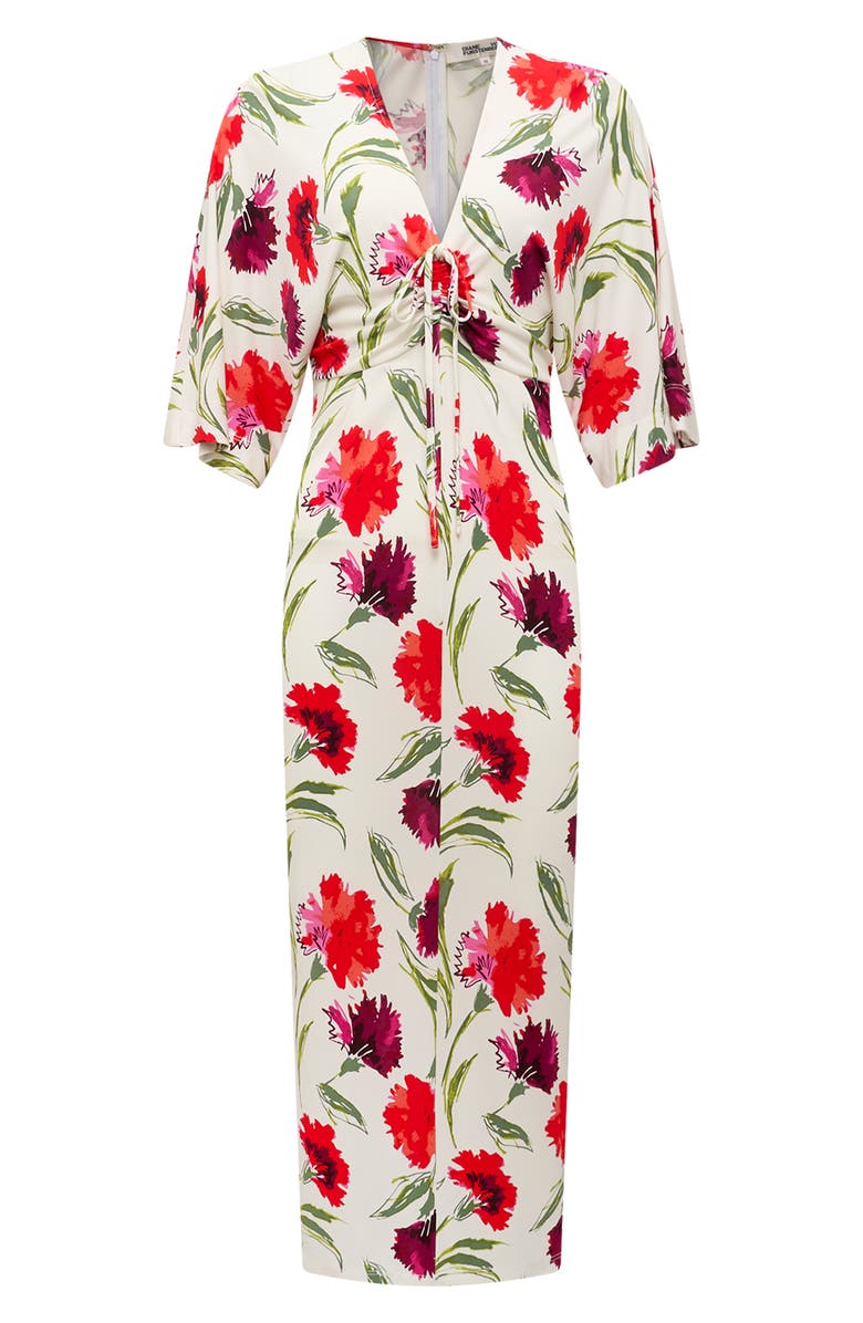 DVF Valerie Floral Midi Dress, Alternate, color, 
