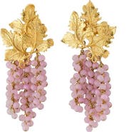 PERACAS Adile Grape Statement Earrings