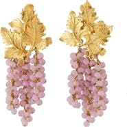 PERACAS Adile Grape Statement Earrings