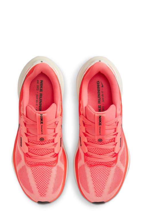 Nike Air Zoom Structure 25 Road Running Shoe In Ember/white/apricot