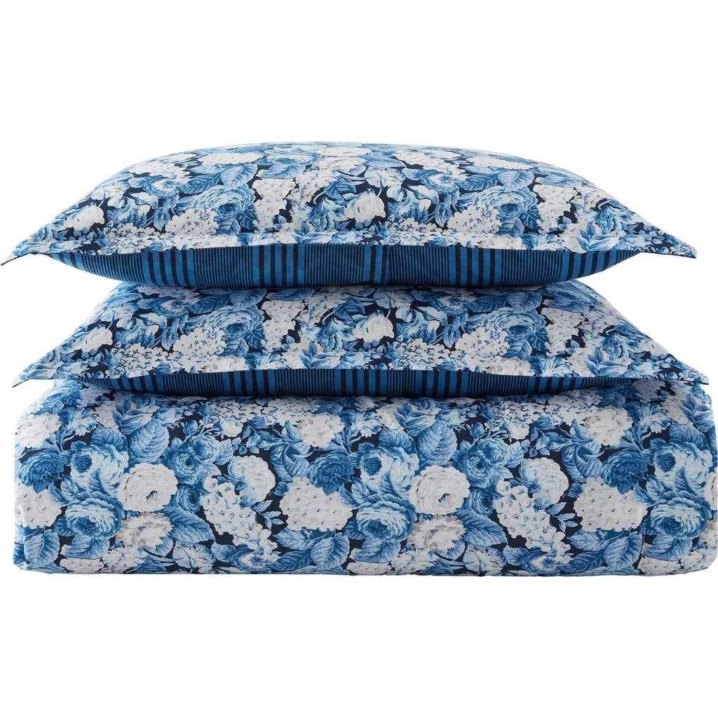 Laura Ashley Sweet Memories Comforter Set In Dark Blue