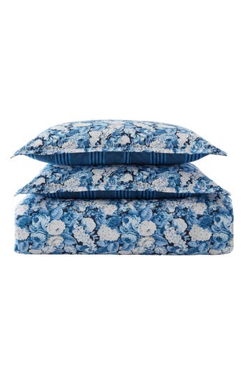 Laura Ashley Sweet Memories Comforter Set In Dark Blue
