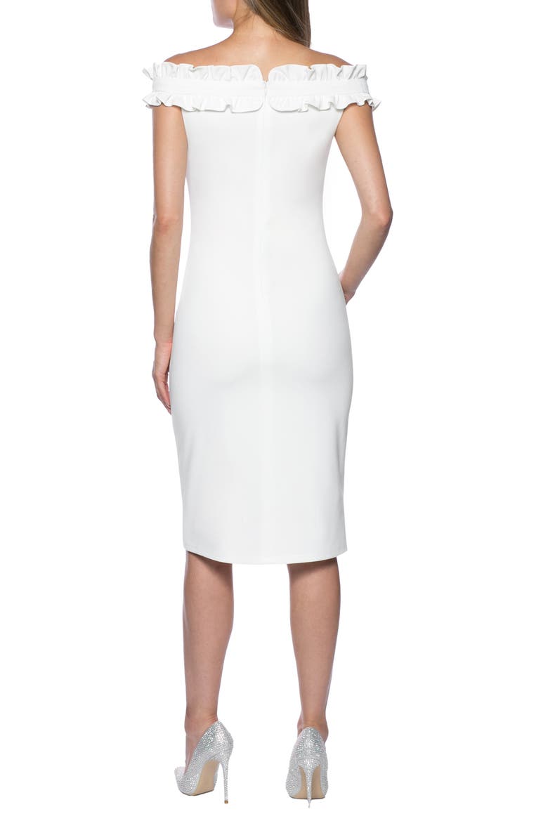 Marina Off the Shoulder Ruffle Dress, Alternate, color, 