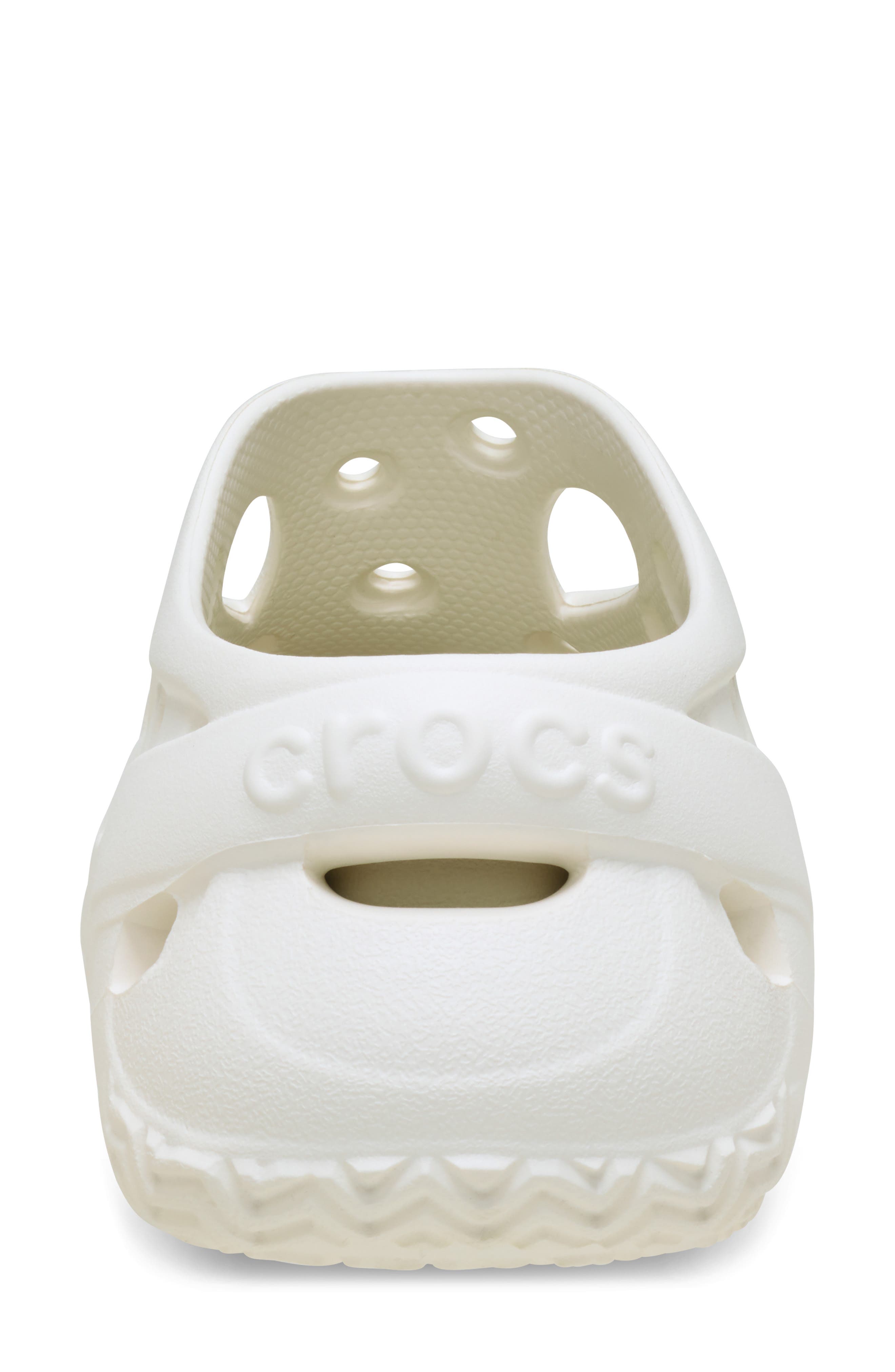 CROCS Caged Platform Clog, Alternate, color, Chalk