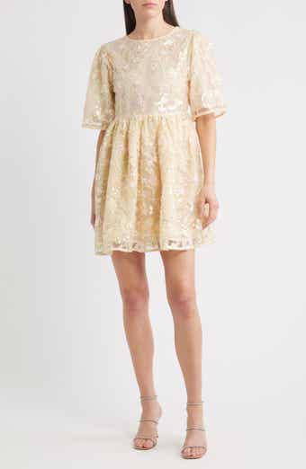 Sister Jane Sunrise Sequin Embellished Babydoll Dress