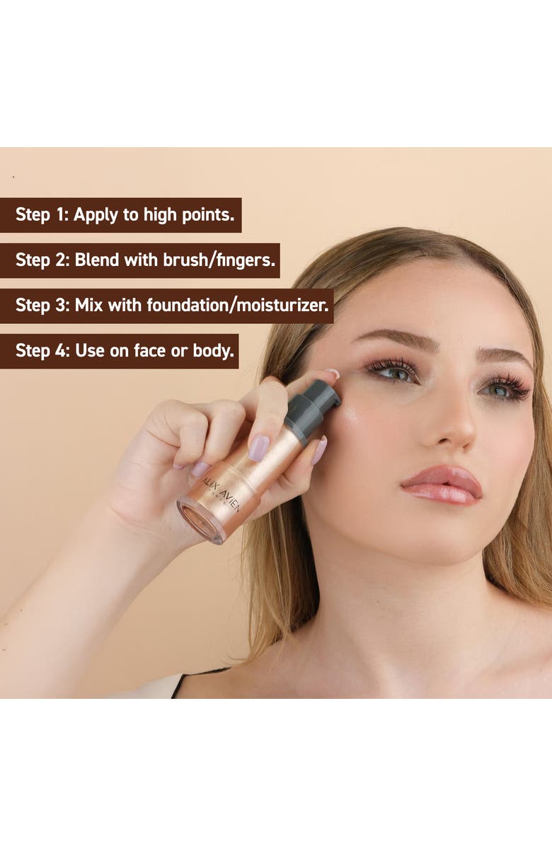 Alix Avien Liquid Highlighter, Alternate, color, Gold
