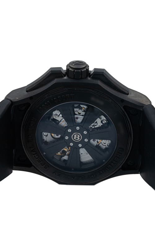 Watchfinder & Co. Breitling 2019 Bentley Gmt Rubber Strap Automatic Watch, 49mm In Black