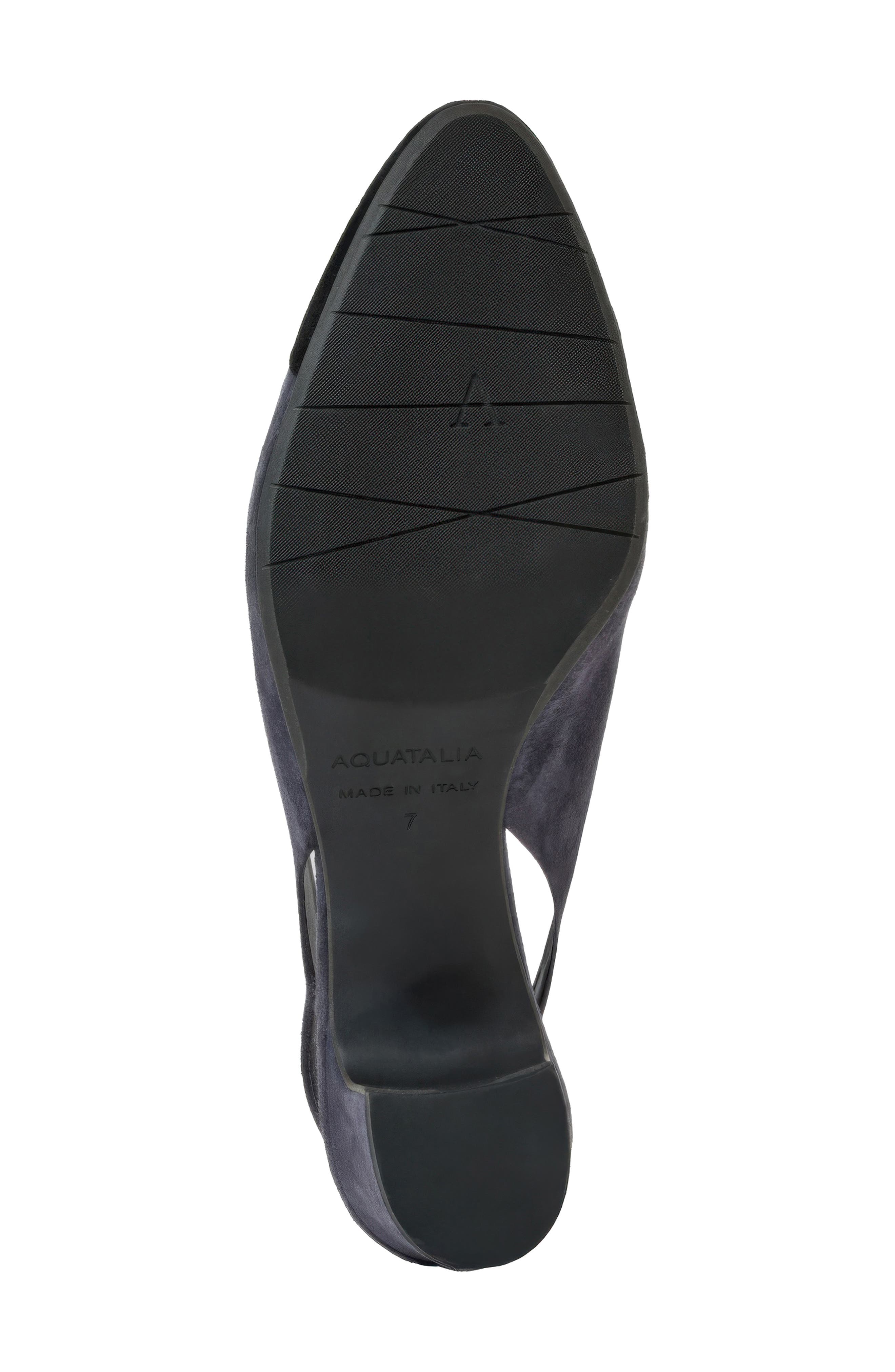 Tiphaine Slingback Pump, Alternate, color, ASH NAVY/ BLACK SUEDE