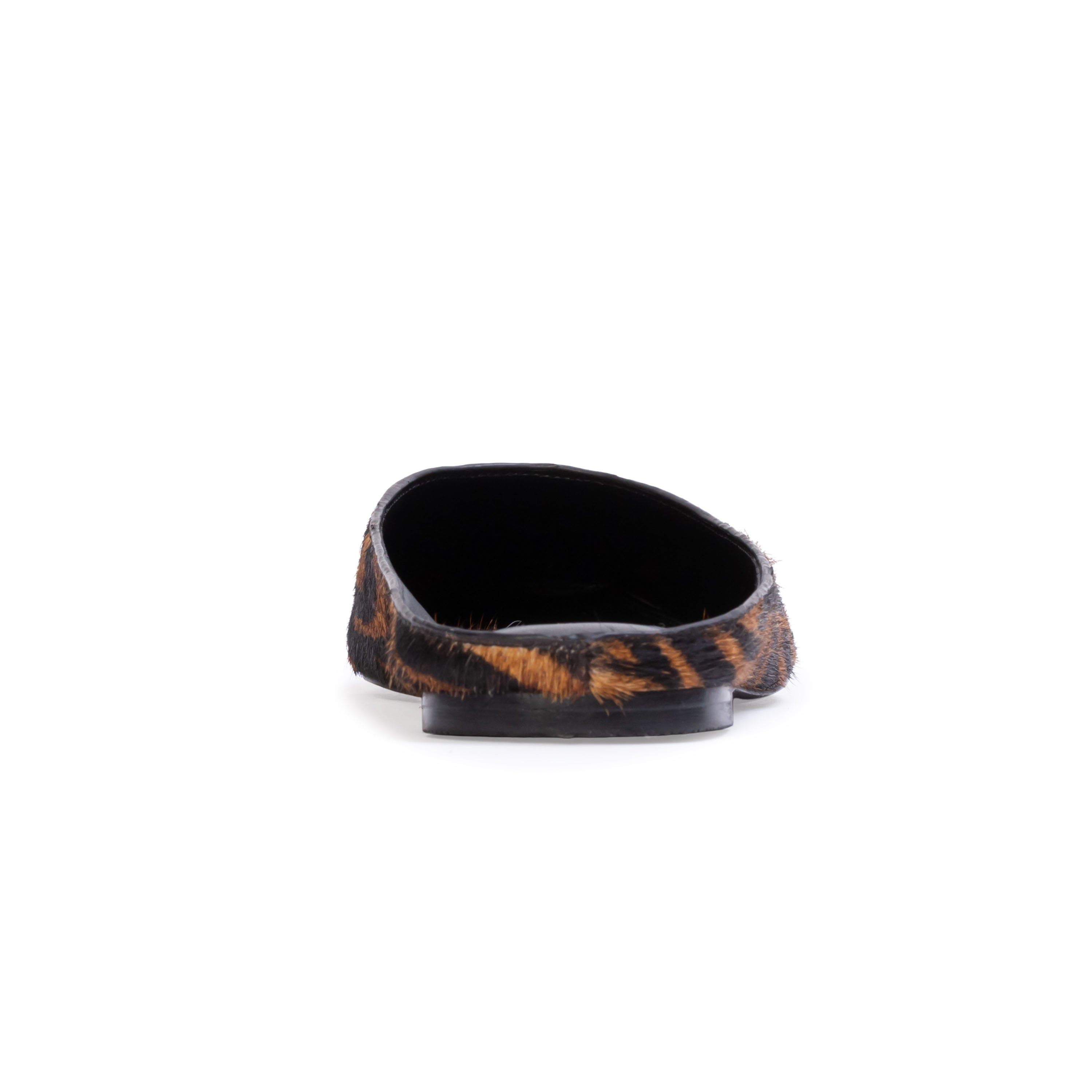 Lucia Blackless Ballerina, Alternate, color, Brown Zebra Pony Hair