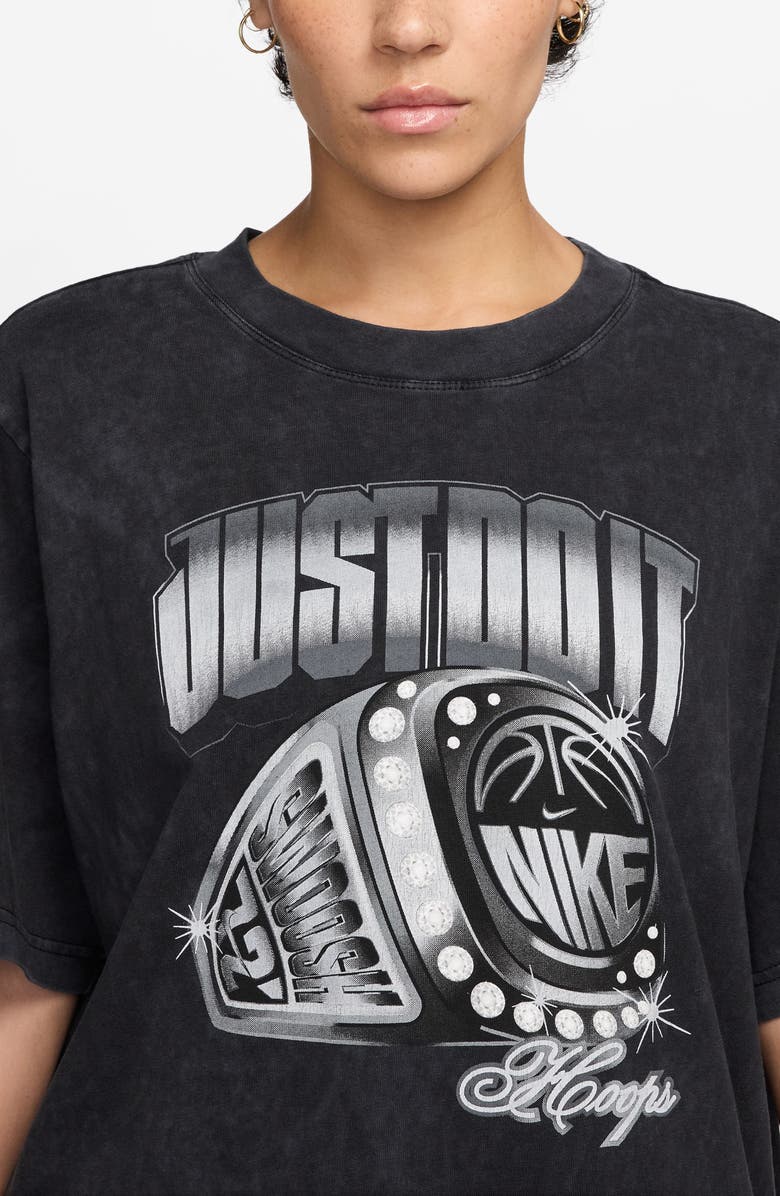 Nike Oversize Basketball Graphic T-Shirt, Alternate, color, Black