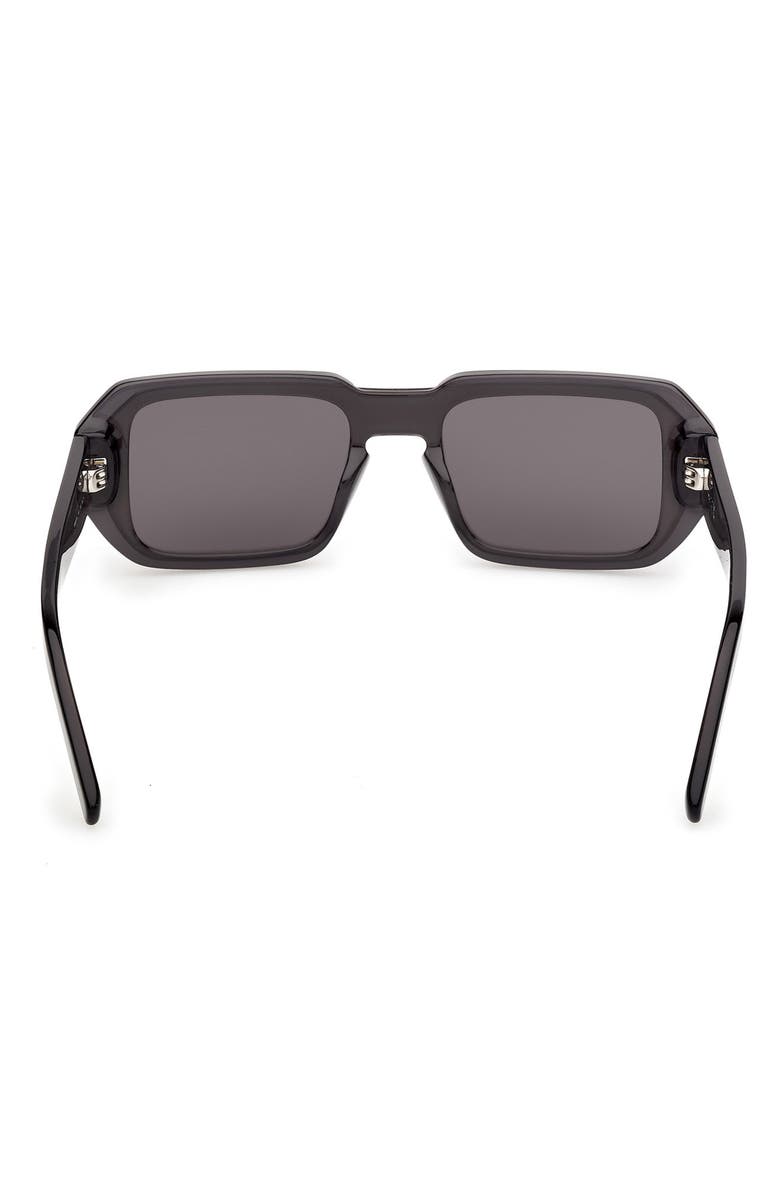 MCM Geometric Sunglasses, Alternate, color, Grey / Palladium / Shiny Smoke
