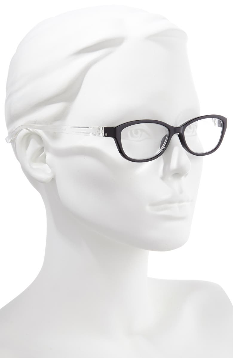 Bunny Eyez The Haley 48mm Oval Reading Glasses, Alternate, color, 