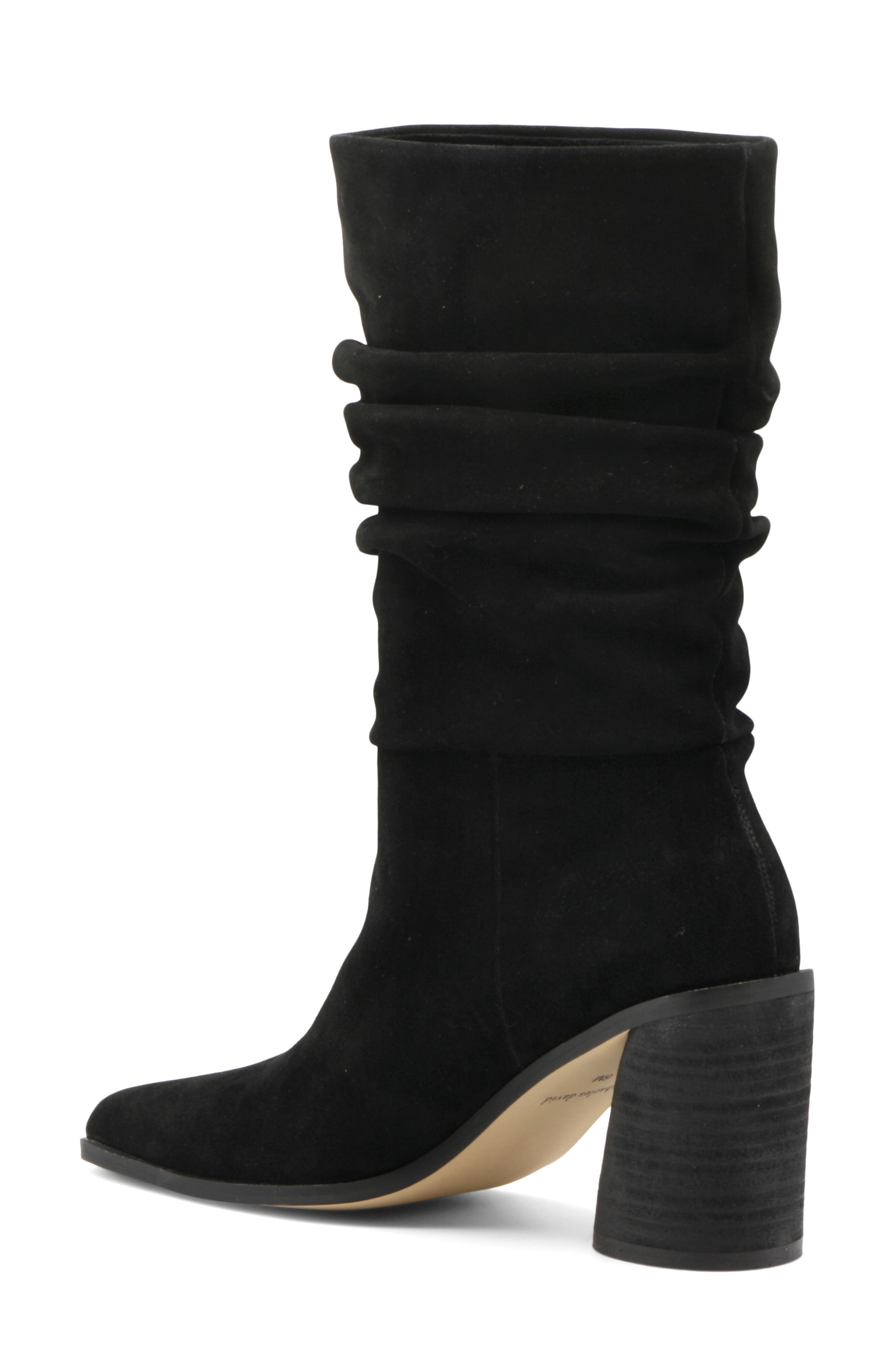 Charles by Charles David Fuse Slouch Boot, Alternate, color, Black-Sd