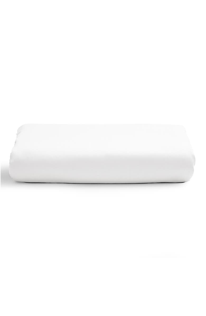 CHRISTY Scallop Edge Luxury Cotton Sateen Fitted Sheets, Main, color, White