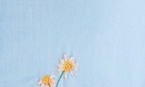 Billy T Fresh Daisy Embroidered Button-up Shirt In Classic Blue