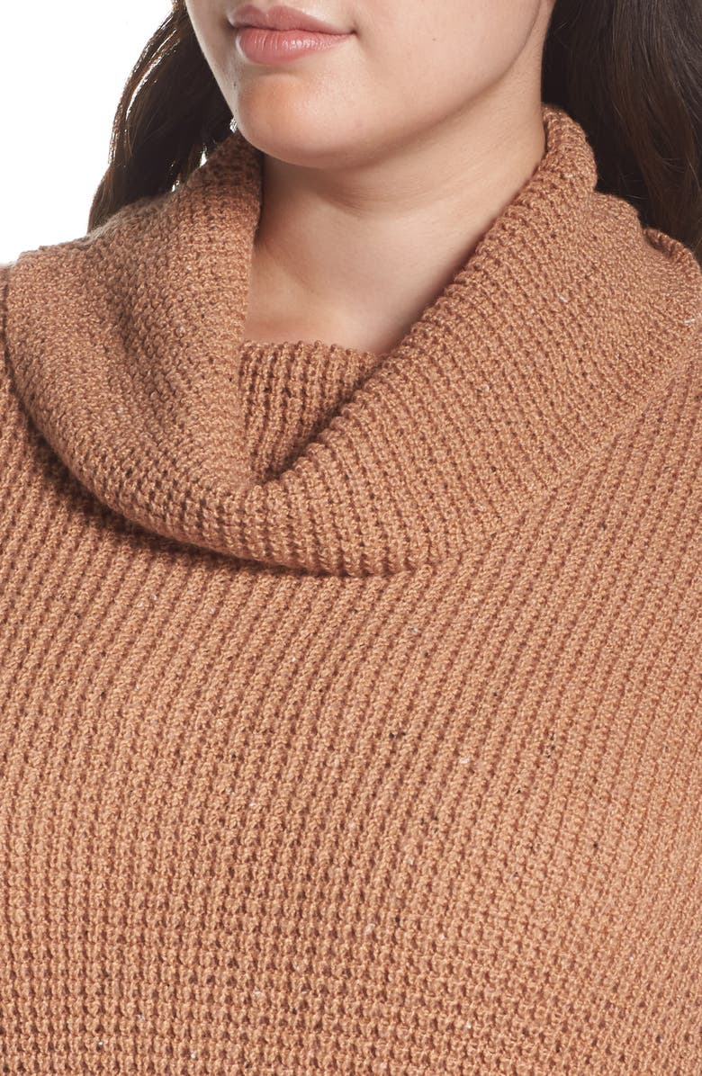 BP. Chunky Thermal Cowl Neck Sweater, Alternate, color,