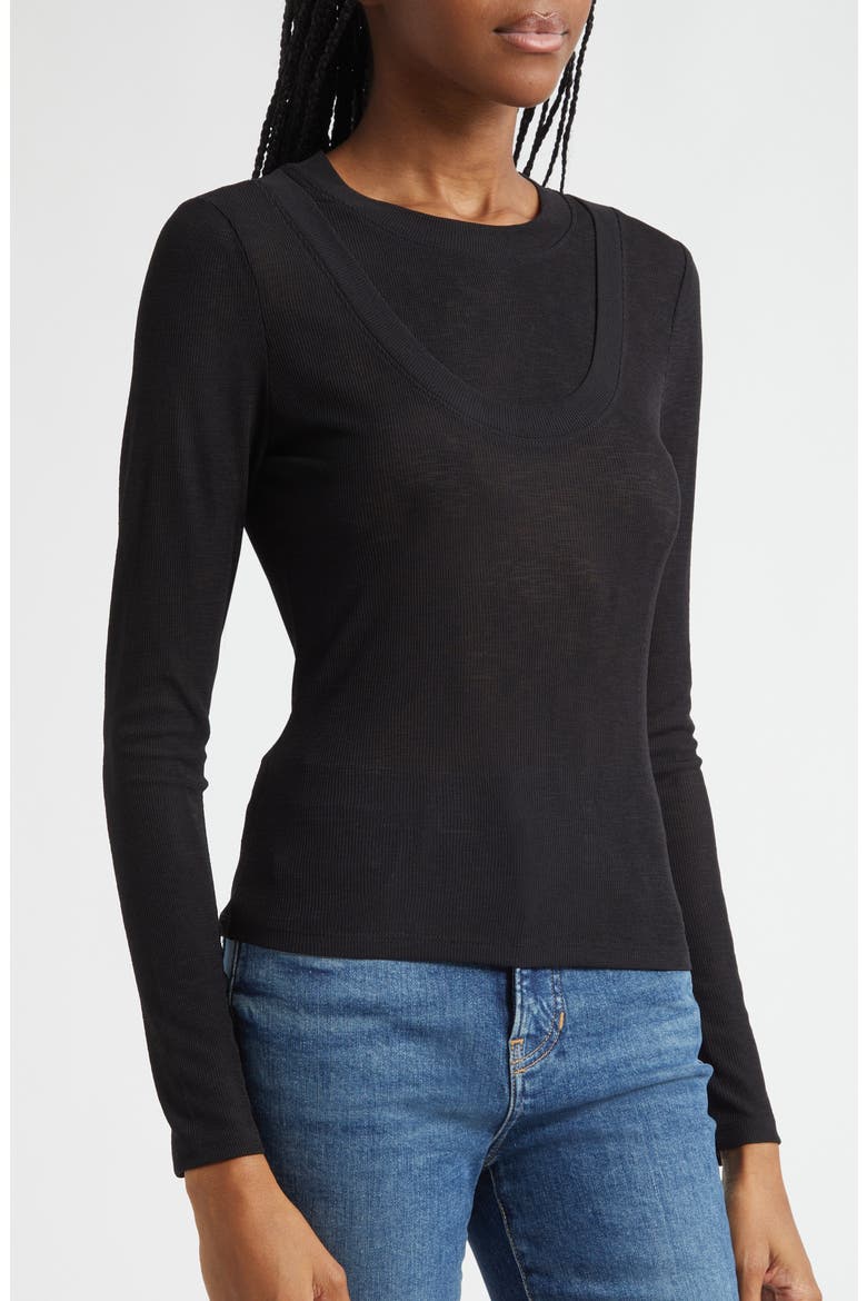 Neita Knit Top, Alternate, color, BLACK