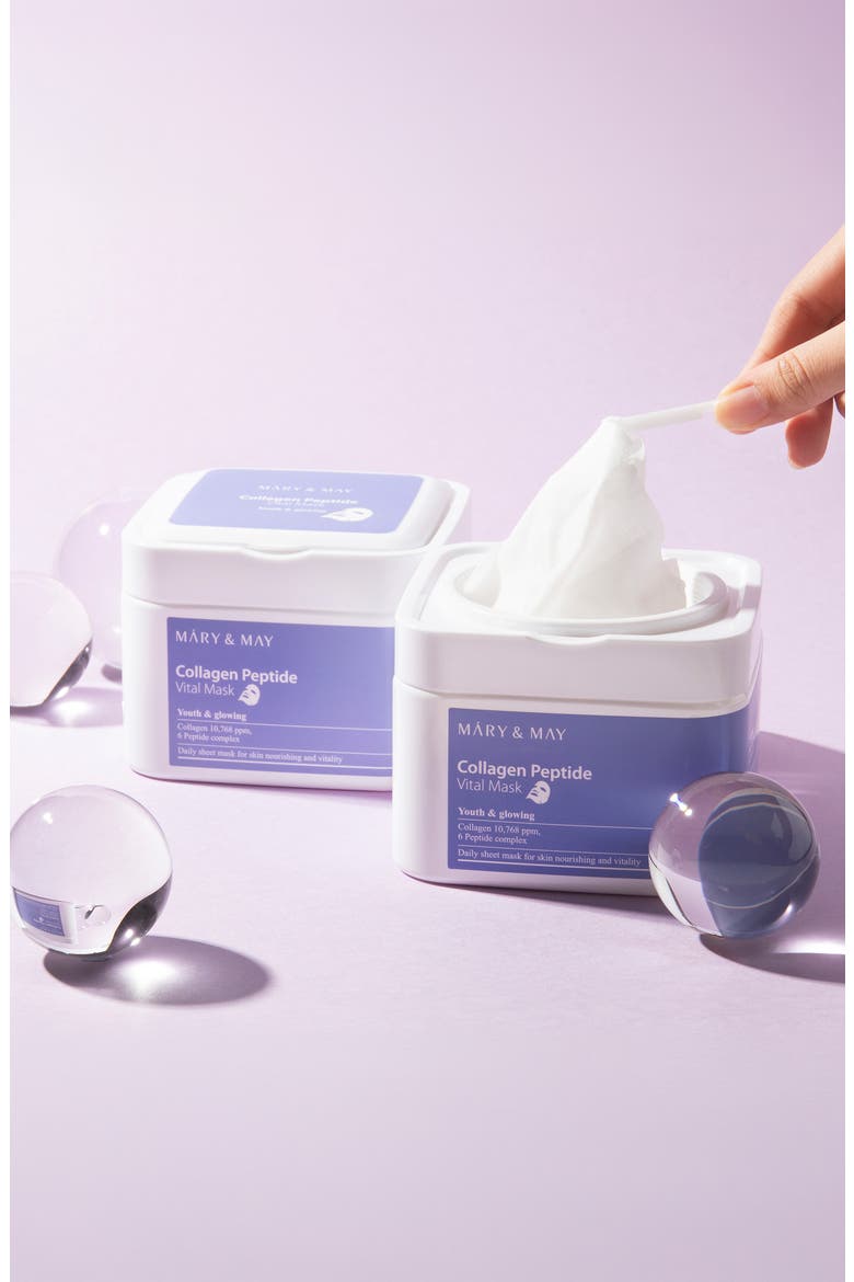 Collagen Peptide Vital Mask, Alternate, color, NO COLOR