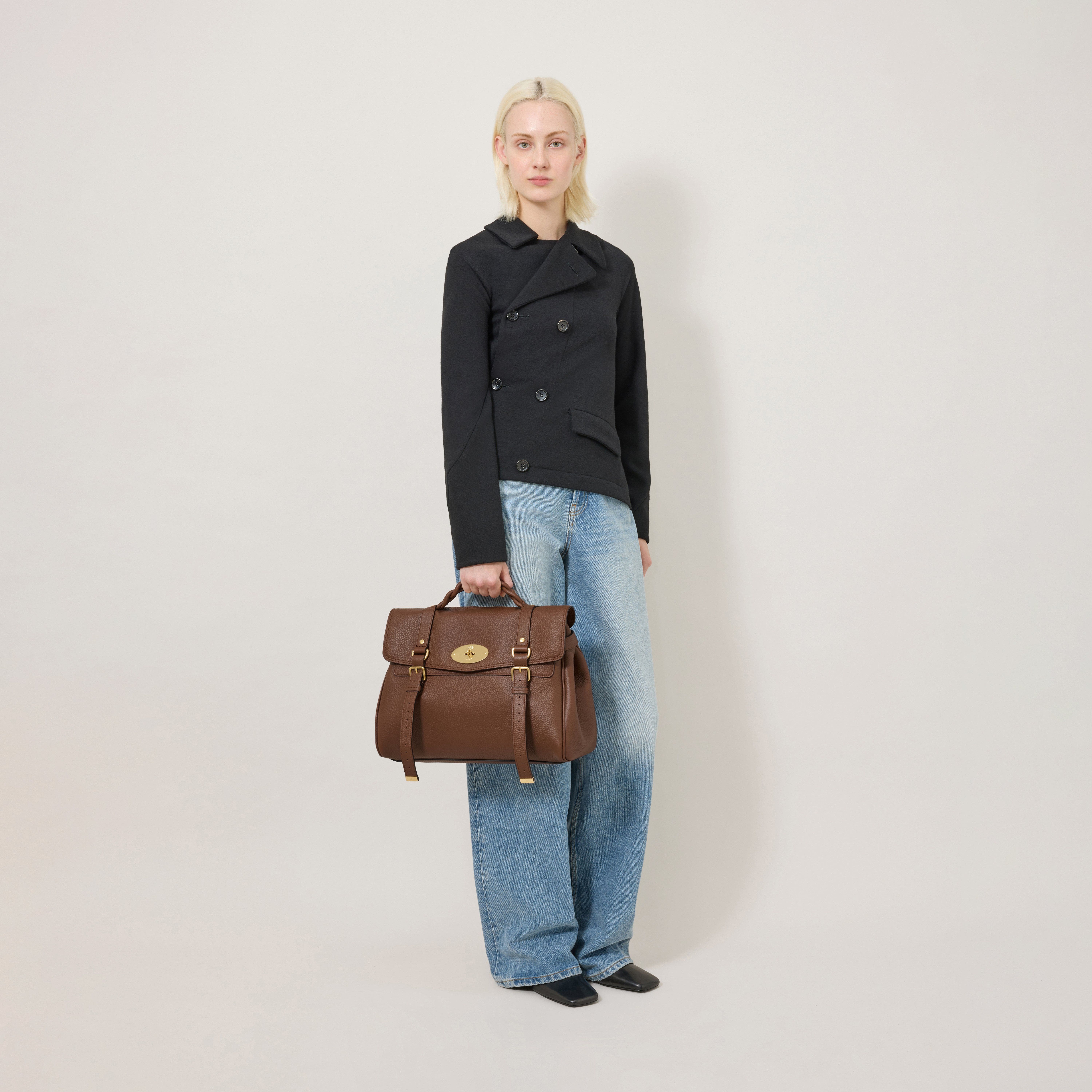 Mulberry Oversized Alexa, Alternate, color, Bright Oak