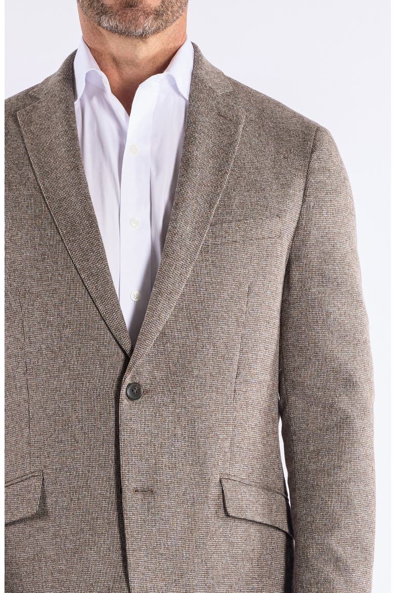 Textured Knit Sport Coat, Alternate, color, BROWN