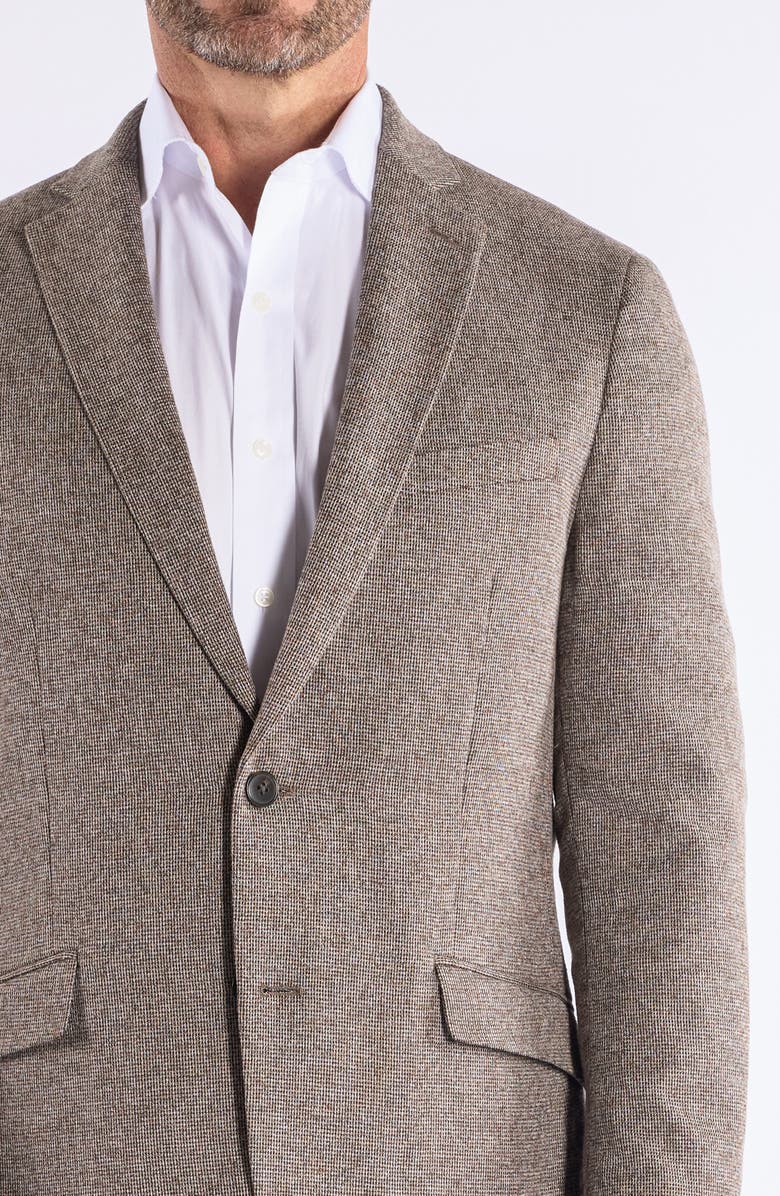 SAVILE ROW CO Textured Knit Sport Coat, Alternate, color, Brown