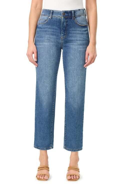 Effortless 27-Inch High Rise Slim Straight Leg Jeans