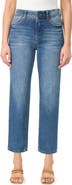 CURVE APPEAL Effortless 27-Inch High Rise Slim Straight Leg Jeans