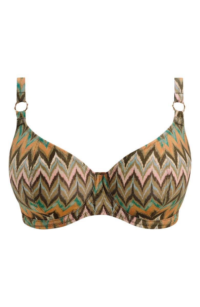 Freya Arizona Wave Underwire Plunge Bikini Top, Alternate, color, 