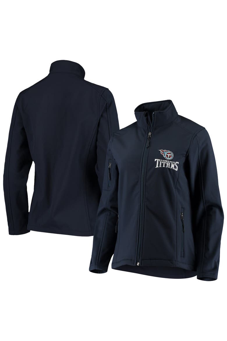Women's Navy Tennessee Titans Full-Zip Sonoma Softshell Jacket, Main, color, Navy