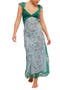 Suddenly Fine Floral Print Cutout Lace Trim Nightgown