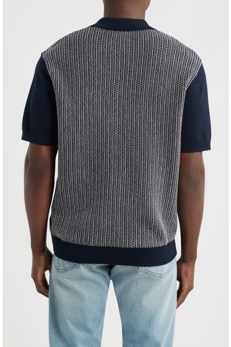 Turin Stripe Polo, Alternate, color, NAVY