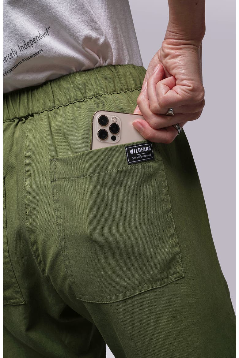 The Everyday Drawstring Pant, Alternate, color, MOSS GREEN