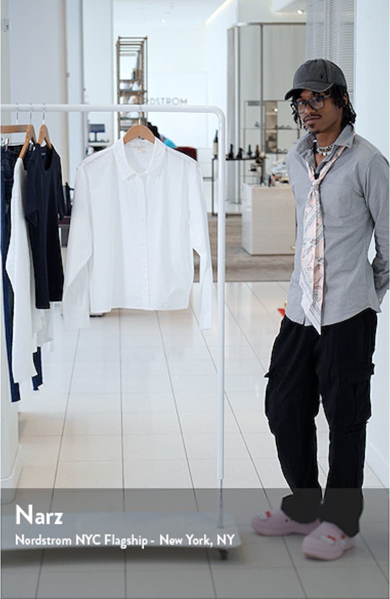 Classic Point Collar Organic Cotton Poplin Button-Up Shirt, sales video thumbnail