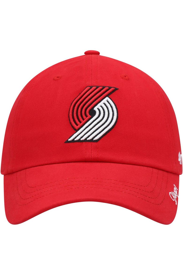 Women's '47 Red Portland Trail Blazers Miata Clean Up Logo Adjustable Hat, Alternate, color, Red