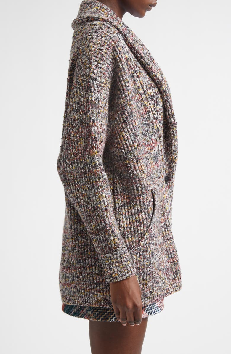 Missoni Oversize Wool Blend, Alternate, color, Multicolor Yellow Red Black