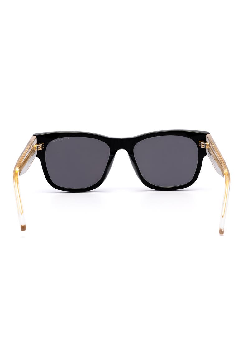 Hollywood Star 48mm Square Sunglasses, Alternate, color, DARK KNIGHT