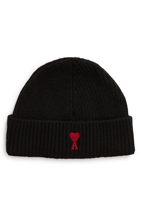 Ami de Coeur Embroidered Wool Beanie