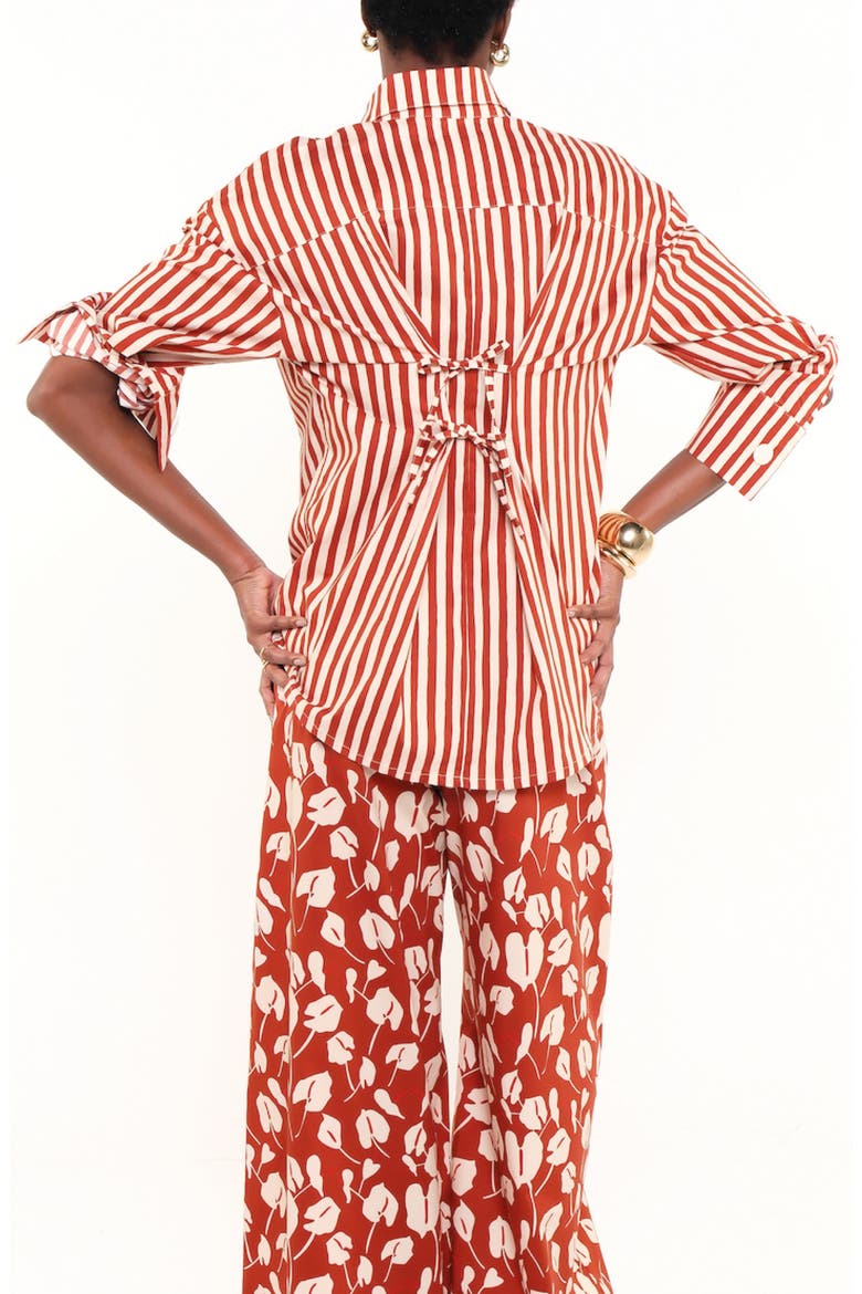 The Ceremony Print Shirt, Alternate, color, HERITAGE STRIPES MAXI RED