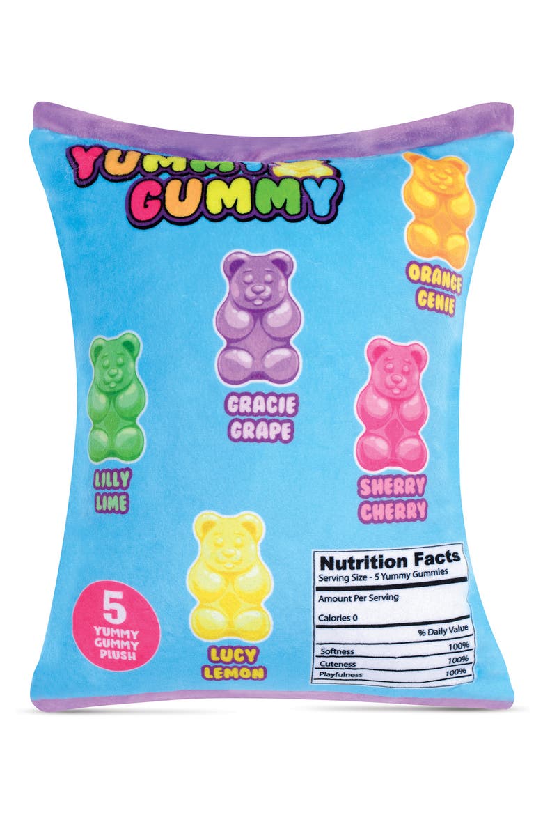 Yummy Gummies Pillow, Alternate, color, MULTI
