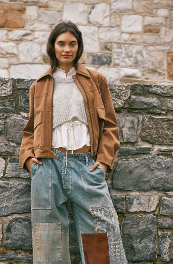 Free People Blair Faux Suede Jacket Nordstrom - Main Image