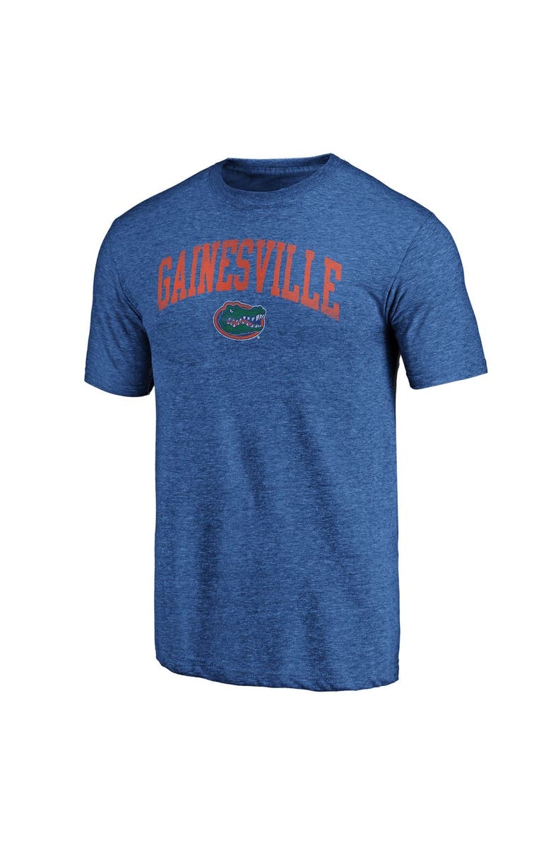 FANATICS Men's Fanatics Branded Royal Florida Gators Arched City Tri-Blend T-Shirt, Alternate, color, 