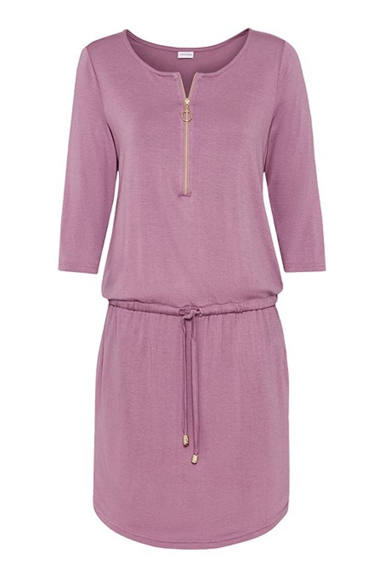 Women's Zipper Detail Mini Dress, Alternate, color, Lilac