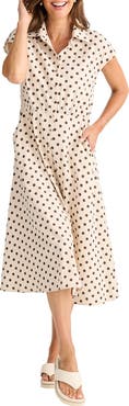 Brave+True Musings Gingham Midi Shirtdress