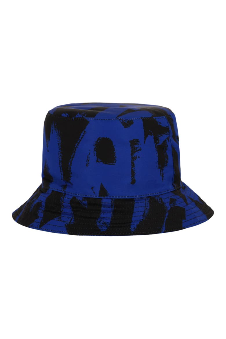 Graffiti Logo Bucket Hat, Main, color, ROYAL BLACK