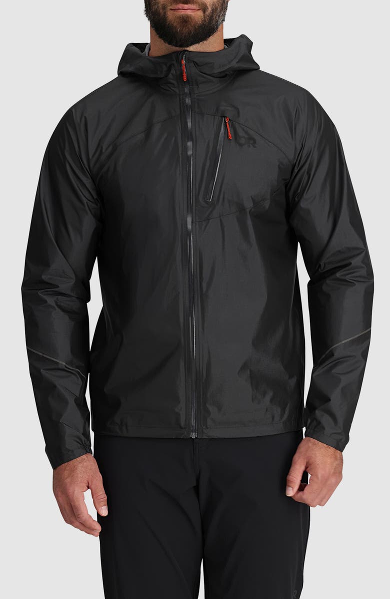 Outdoor Research Helium Rain Ultralight Hooded Jacket, Main, color, Storm
