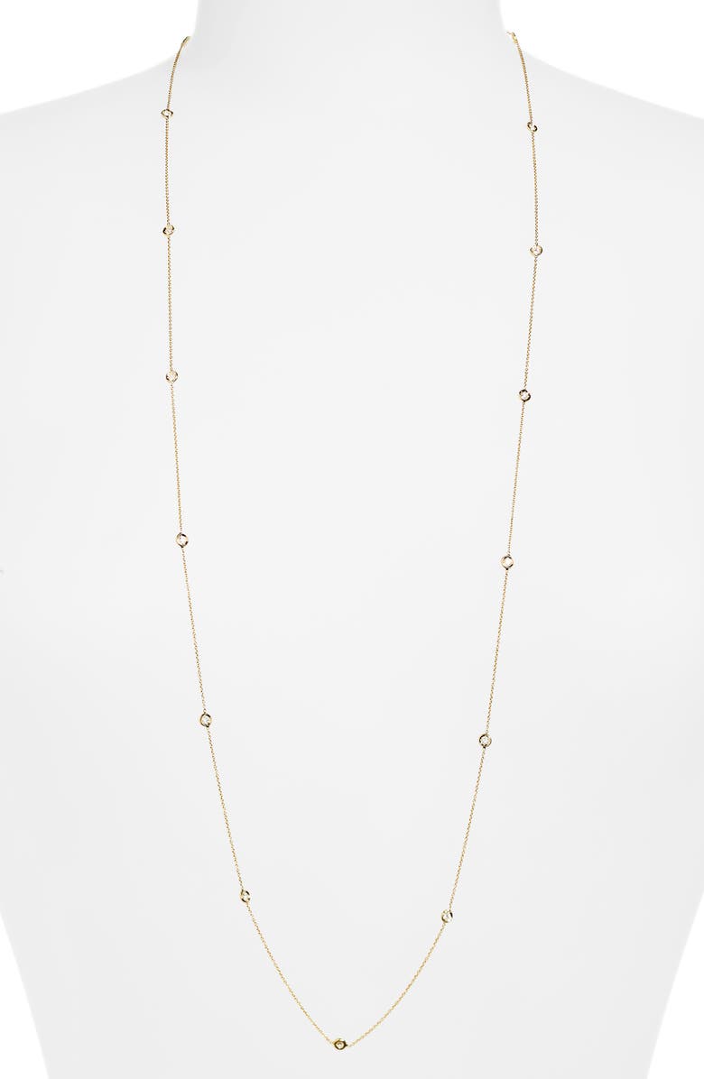 Roberto Coin Layered Diamond Station Necklace, Main, color, 