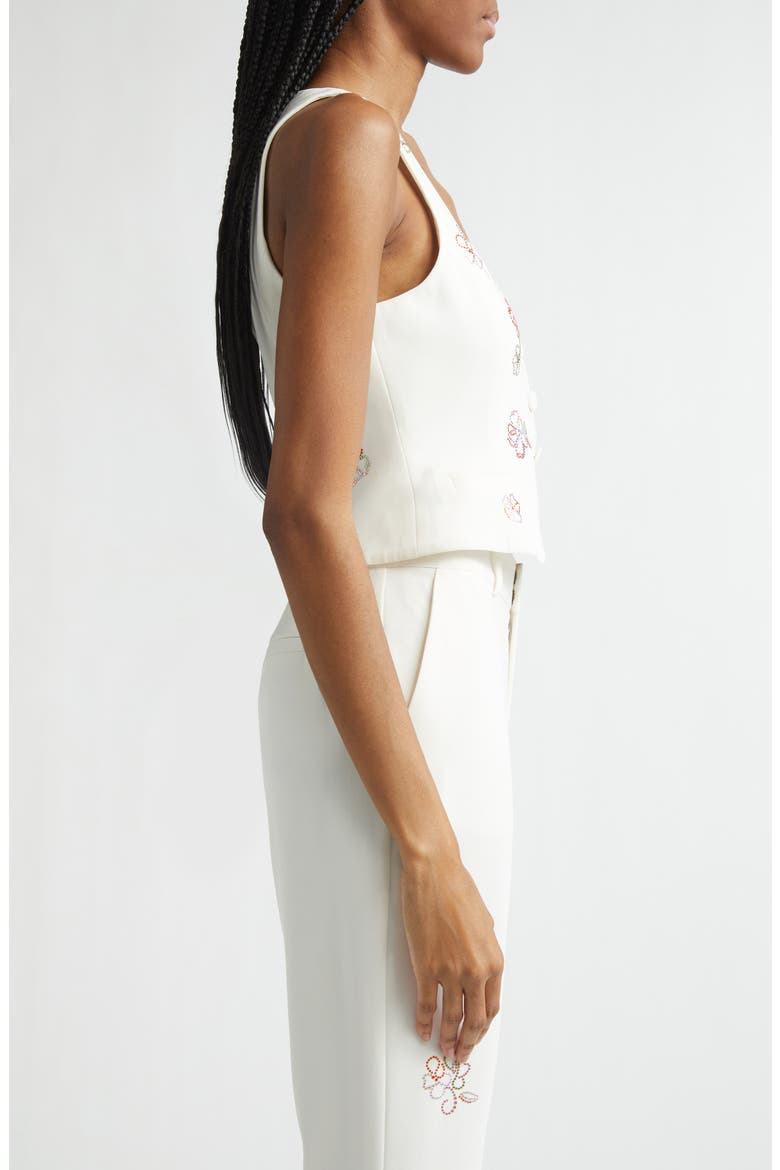 Blooming Beaded Vest, Alternate, color, IVORY MULTI