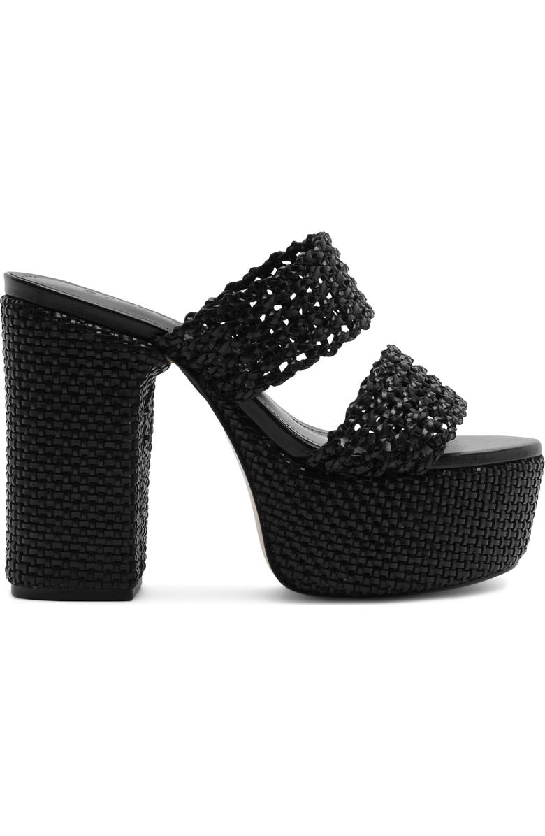 Schutz Aberdeen Platform Sandal, Alternate, color, Black