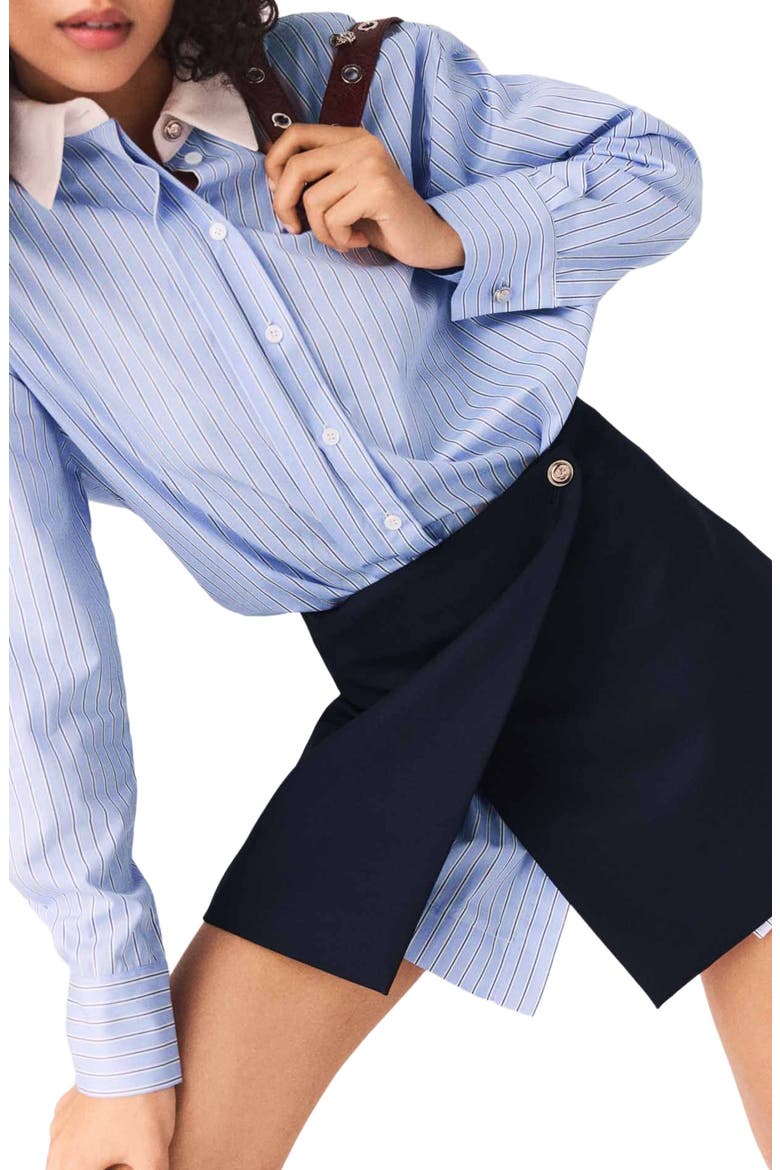 2-in-1 shirt dress, Alternate, color, Blue sky