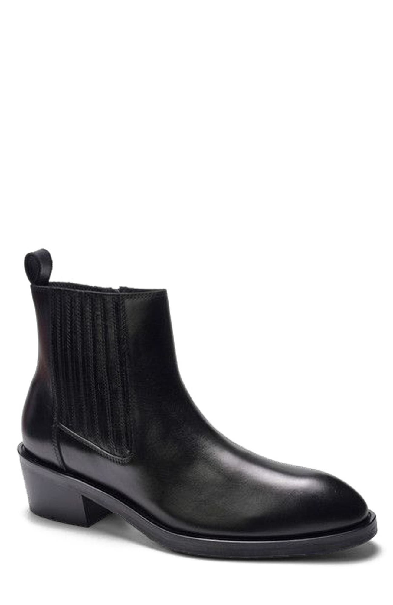 A. Veer Beckett Chelsea Boot, Alternate, color, Black Leather